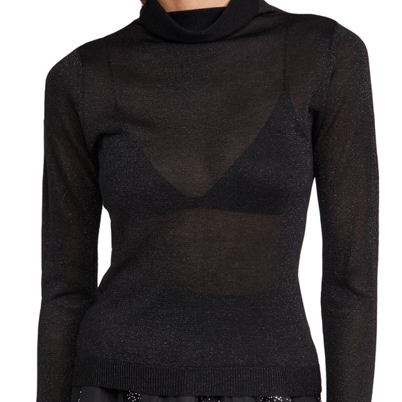 525 Metallic Turtleneck Sweater - Picture 1 of 6